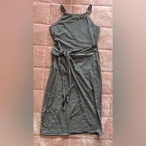 Striped Black and White Dress